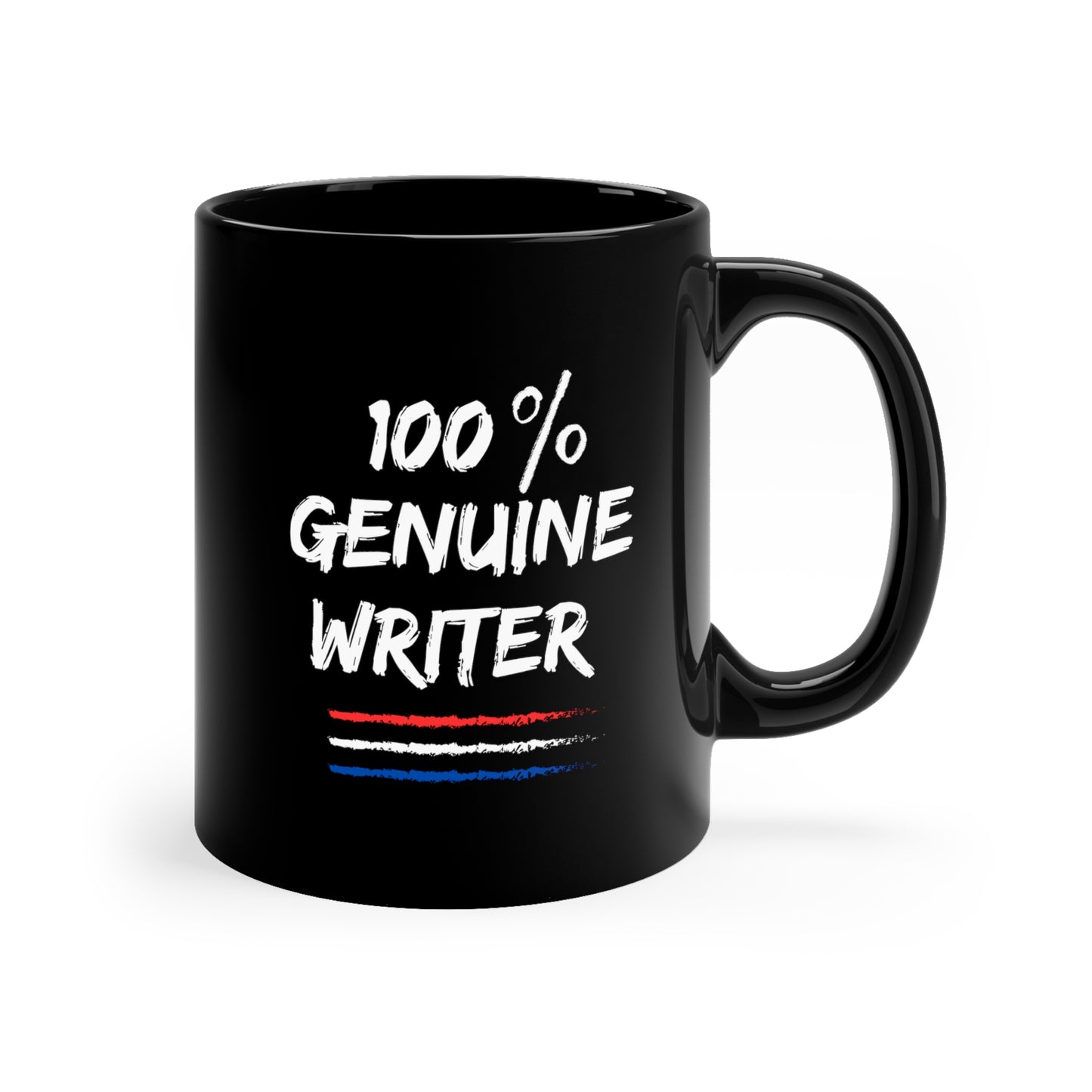 100% Genuine Writer 11oz Black Mug