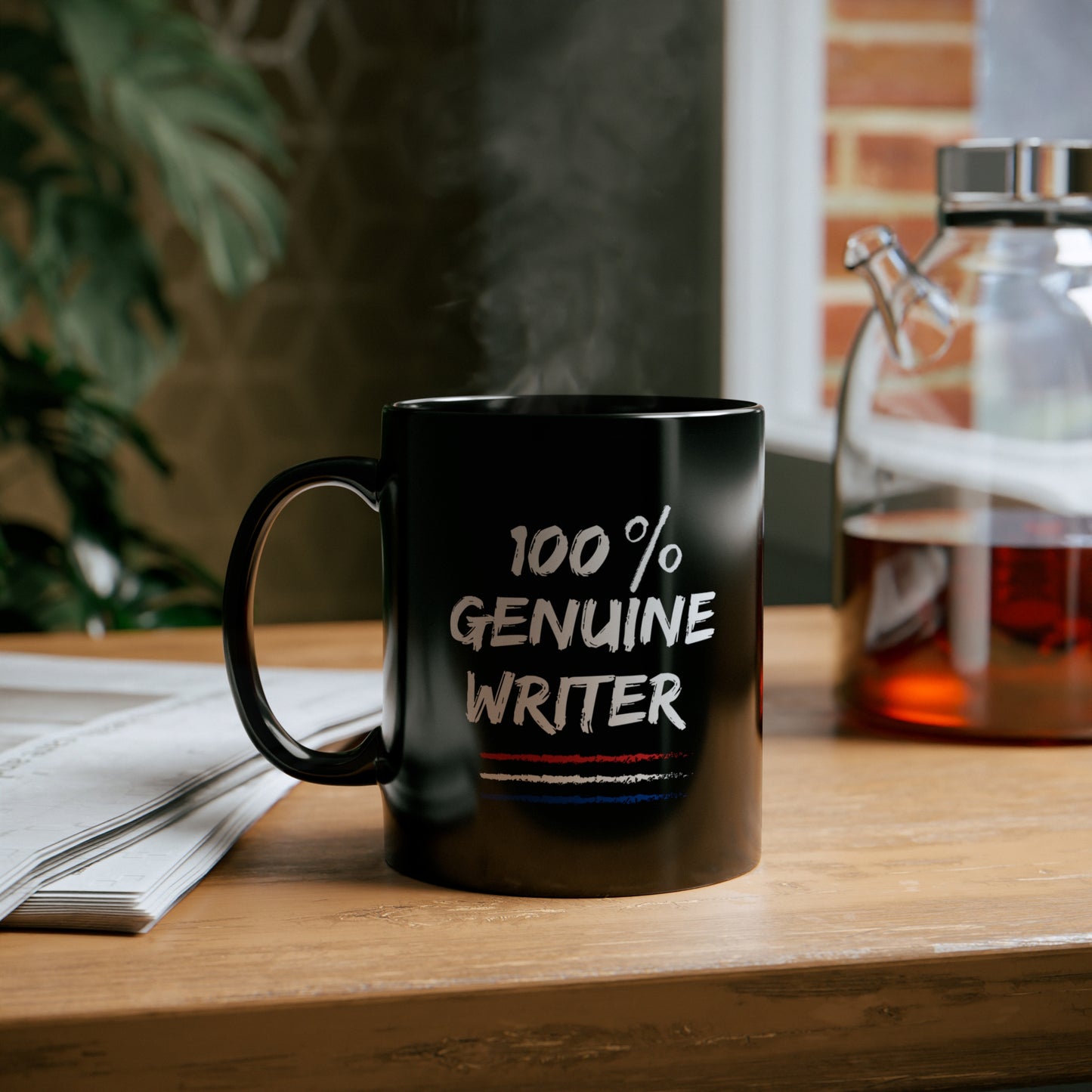 100% Genuine Writer 11oz Black Mug